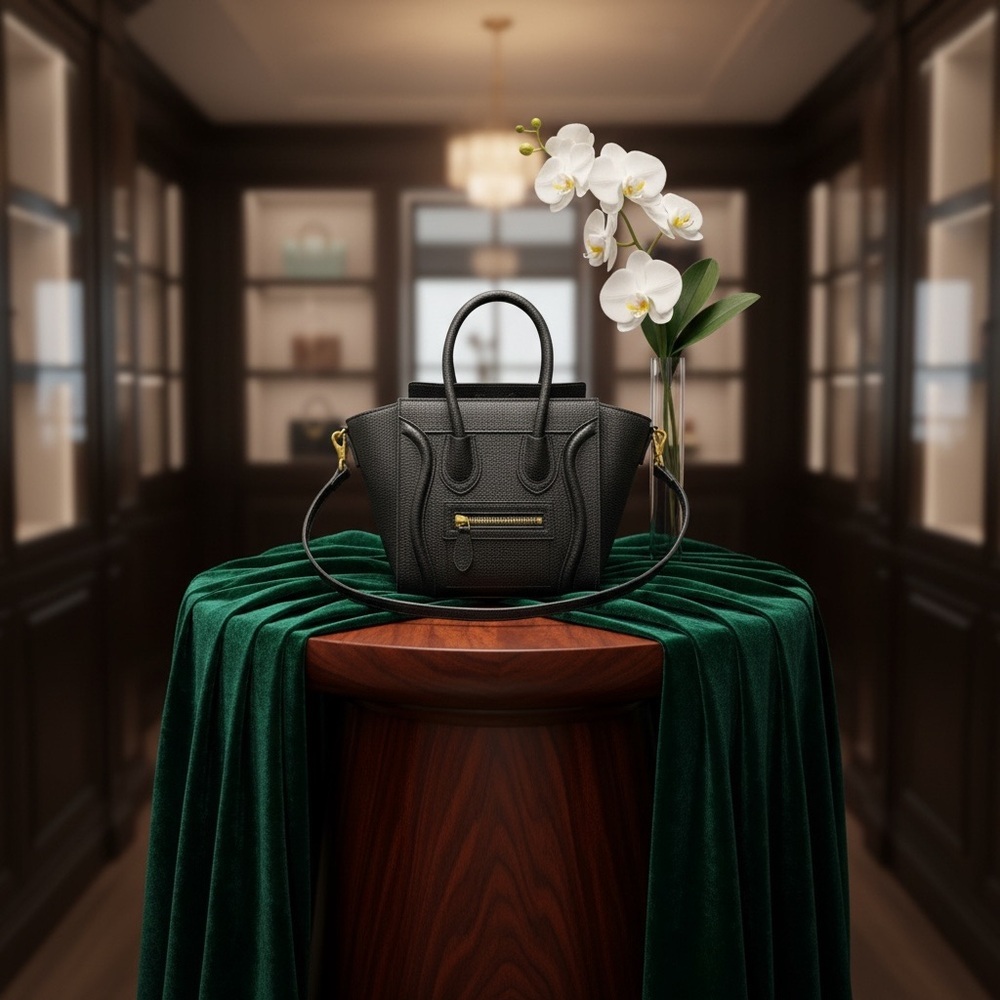 Elegant Black Handbag/Satchel - Picture 2 of 16